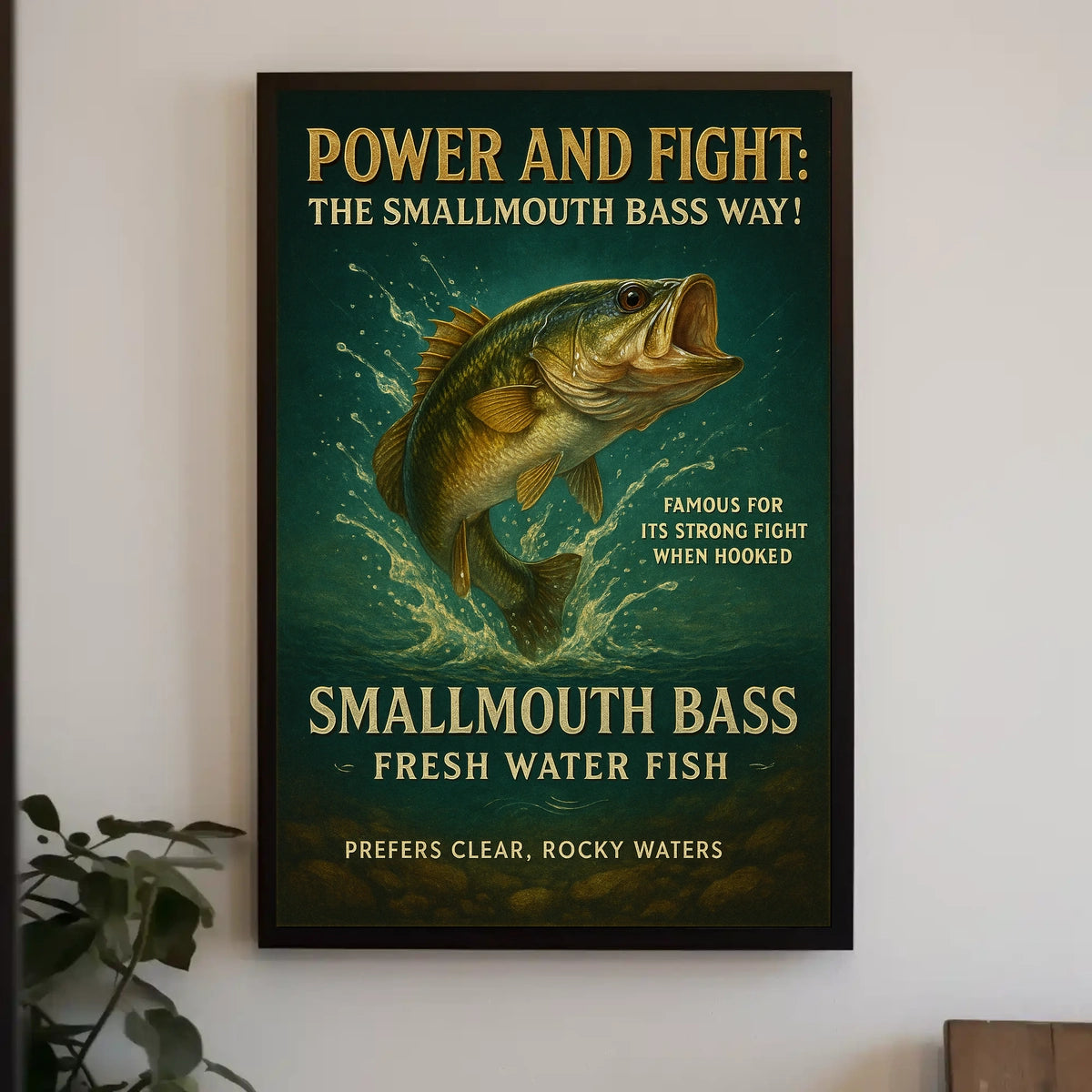 Power and Fight The Smallmouth Bass Way Poster