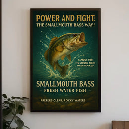 Power and Fight The Smallmouth Bass Way Poster