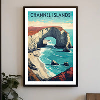 Channel Islands Poster Vintage National Park Print