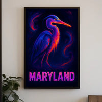 Maryland Wildlife Art Poster