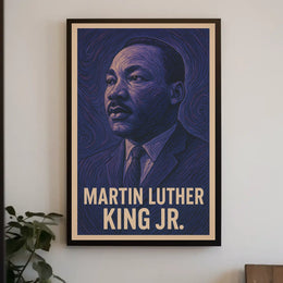 Martin Luther King Jr. A Visionary Poster