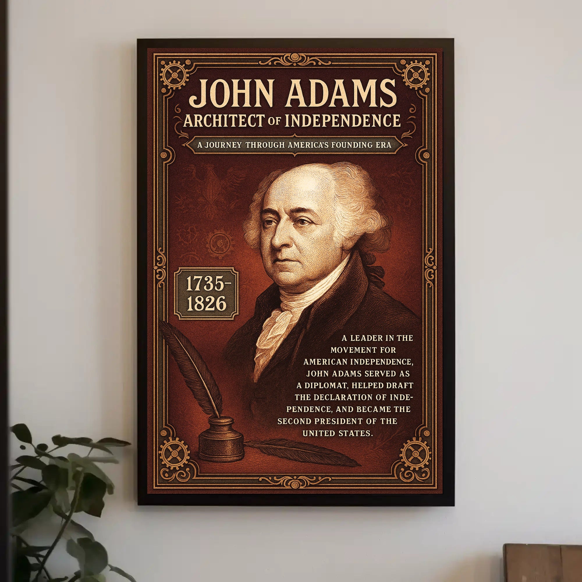 John Adams 2nd President Poster PosterGoat