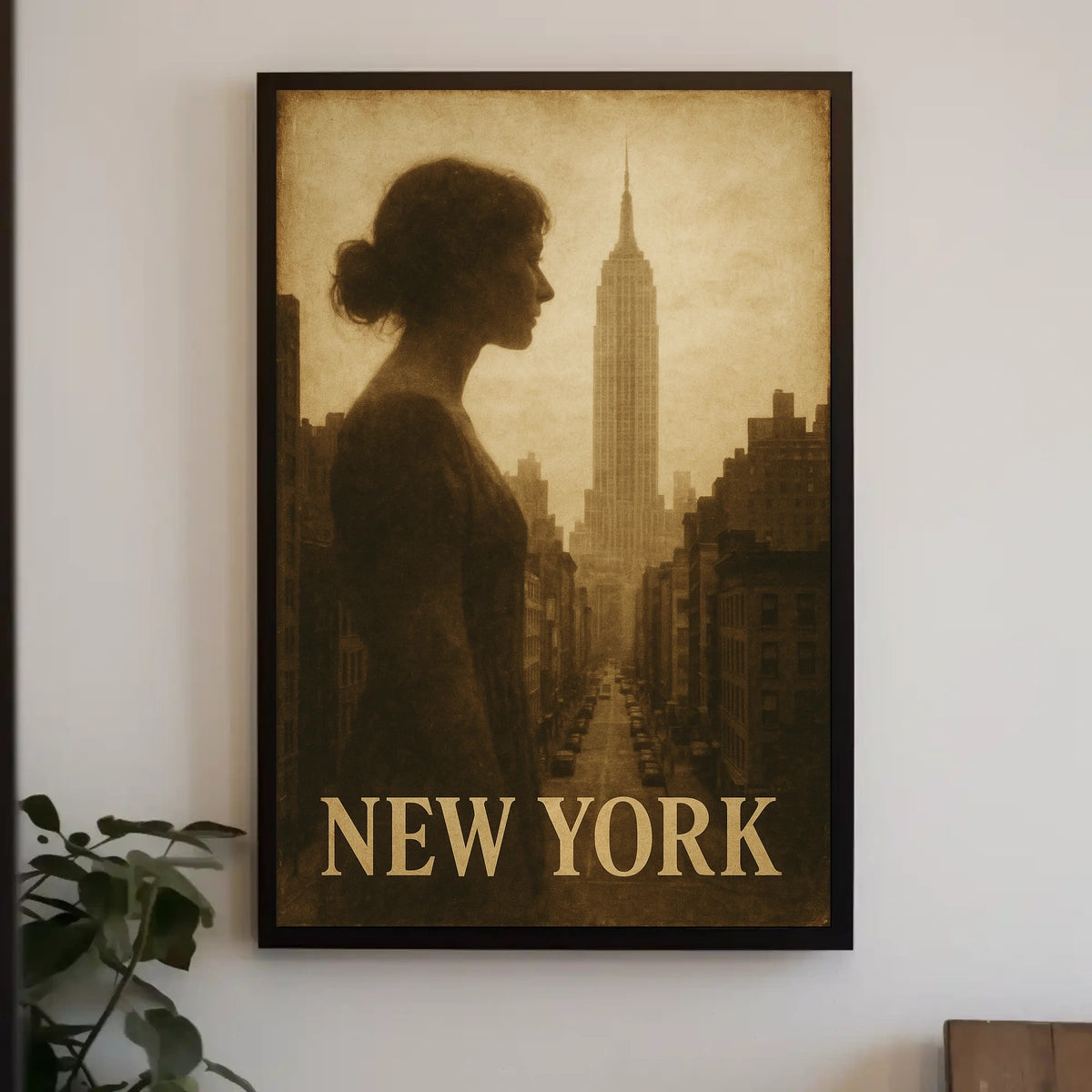 New York Silhouette Poster