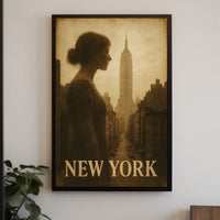 New York Silhouette Poster
