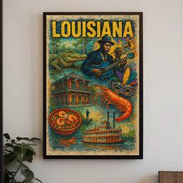 Louisiana Culture and Heritage Poster
