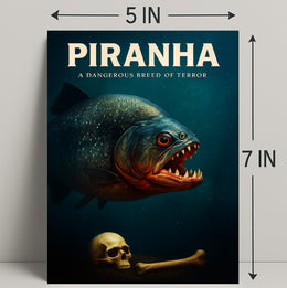 Piranha A Dangerous Breed of Terror Poster PosterGoat