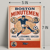 Boston Minutemen Soccer Team Poster PosterGoat