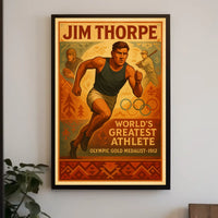Jim Thorpe Legendary Athlete Poster