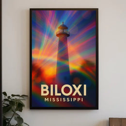Biloxi Lighthouse Maritime Wanderlust Poster