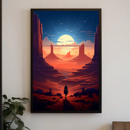 Journey Through The Desert Poster PosterGoat