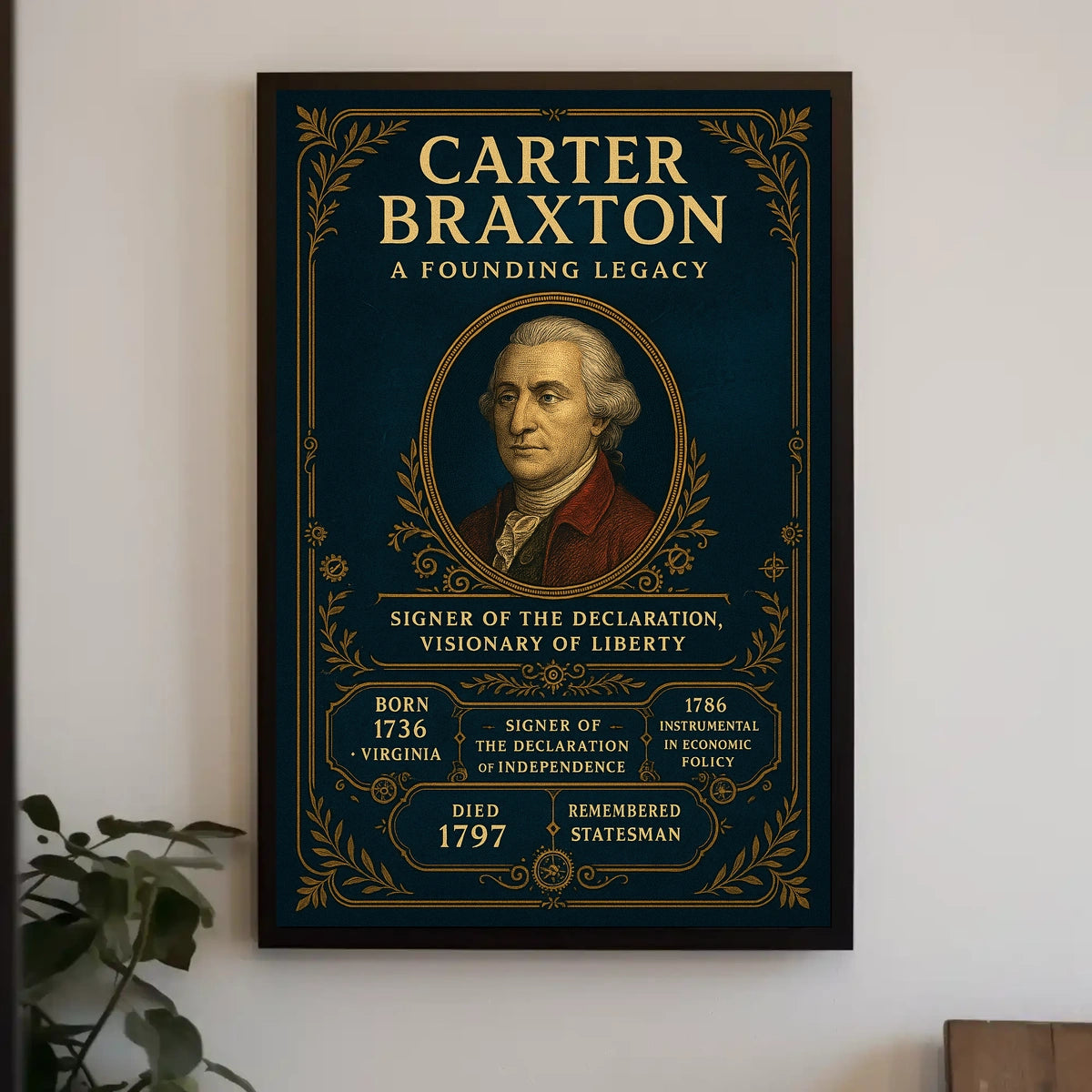 Carter Braxton A Founding Legacy Poster