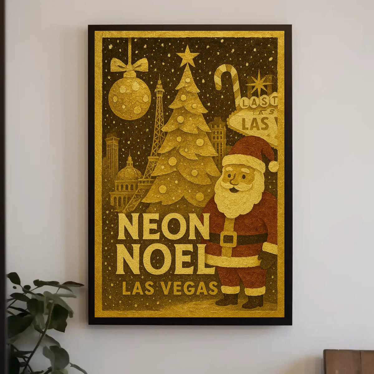 Neon Noel In Las Vegas Poster