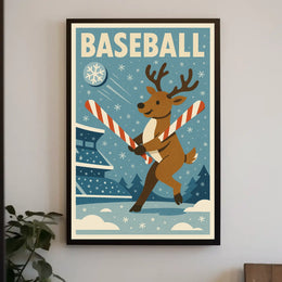 Winter Wonderland Baseball Poster