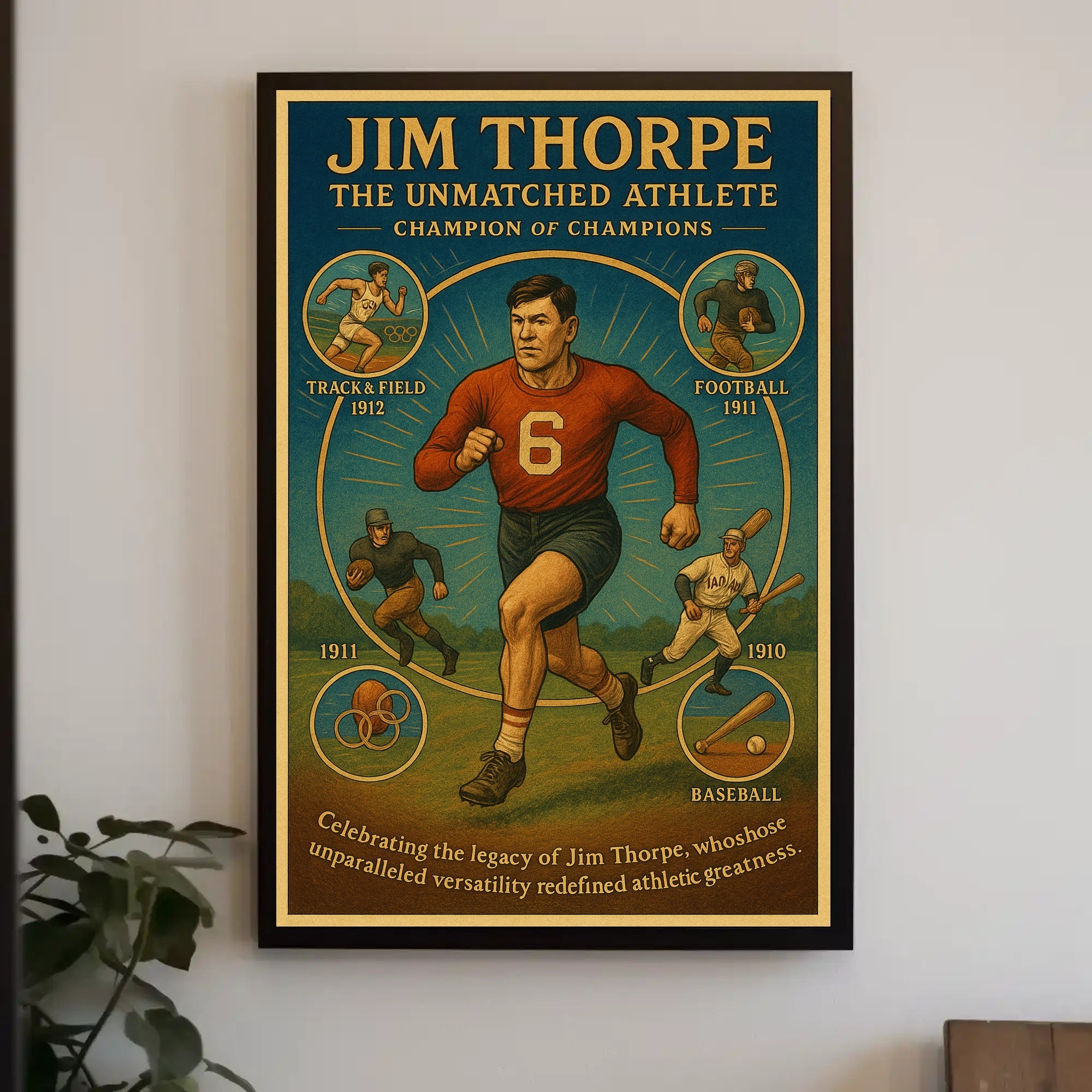 Jim Thorpe – The Unmatched Athlete Poster