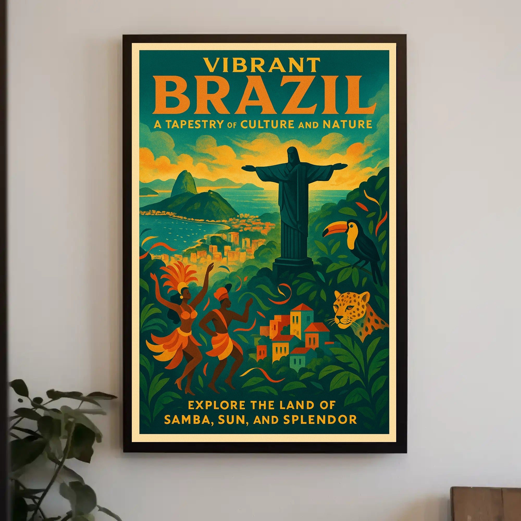 Vibrant Brazil A Tapestry Of Culture Poster