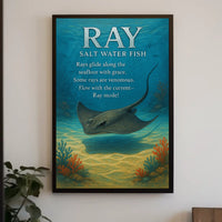 Ray Salt Water Fish Poster