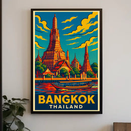 Bangkok Travel Poster