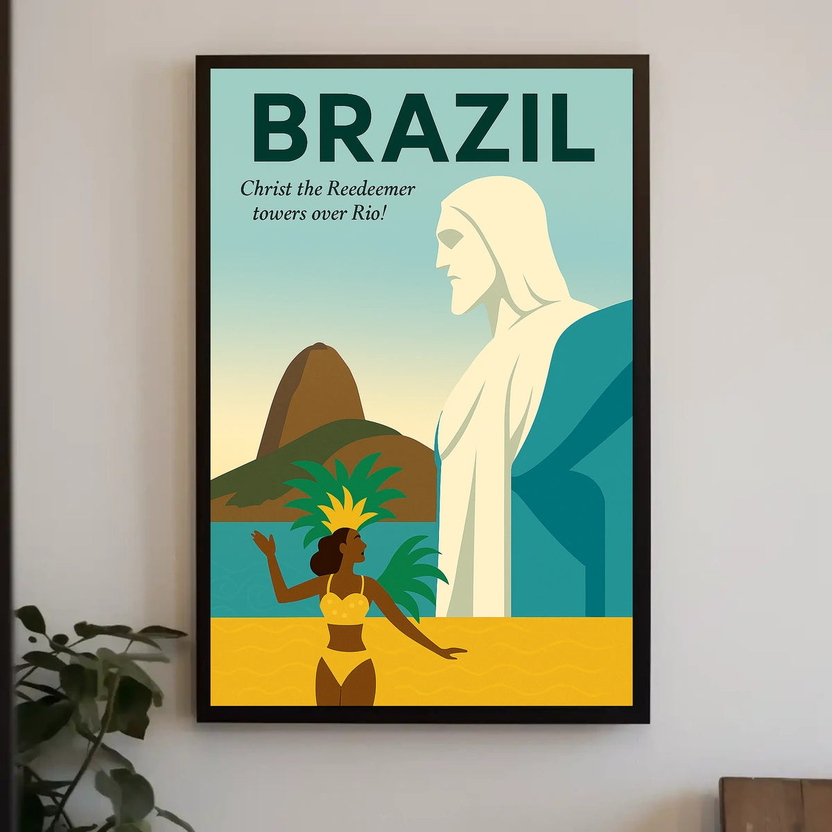 Christ the Redeemer Over Rio Poster