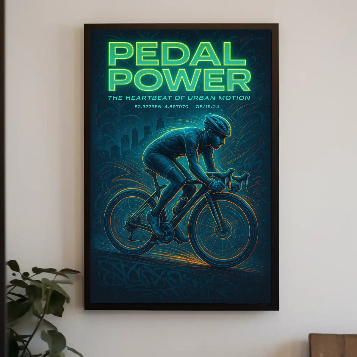 Pedal Power The Heartbeat of Urban Motion Poster