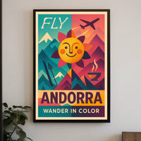 Fly Andorra Wander in Color Poster