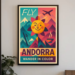 Fly Andorra Wander in Color Poster