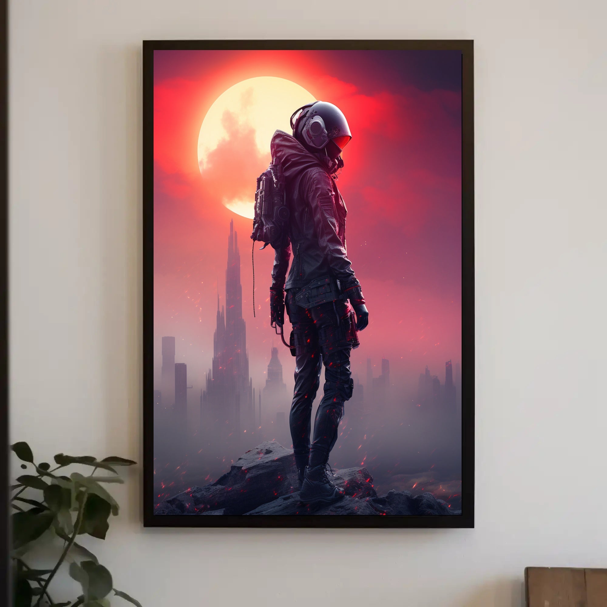 Futuristic Sentinel Poster PosterGoat