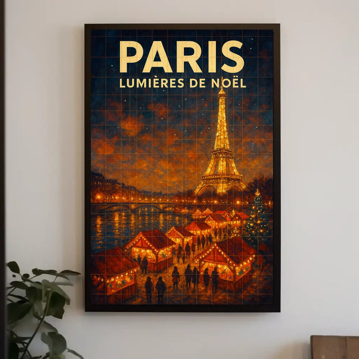 Paris Lumières De Noël Poster