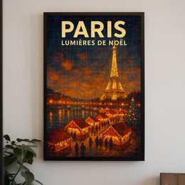 Paris Lumières De Noël Poster