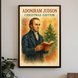 Adoniram Judson Christmas Edition Historical Poster