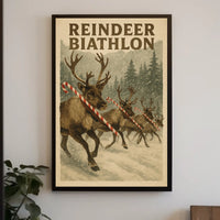 Reindeer Biathlon Poster
