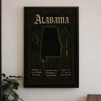 Alabama A Historical and Cultural Tribute Poster