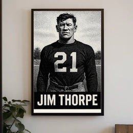 Jim Thorpe Legendary Athlete Poster