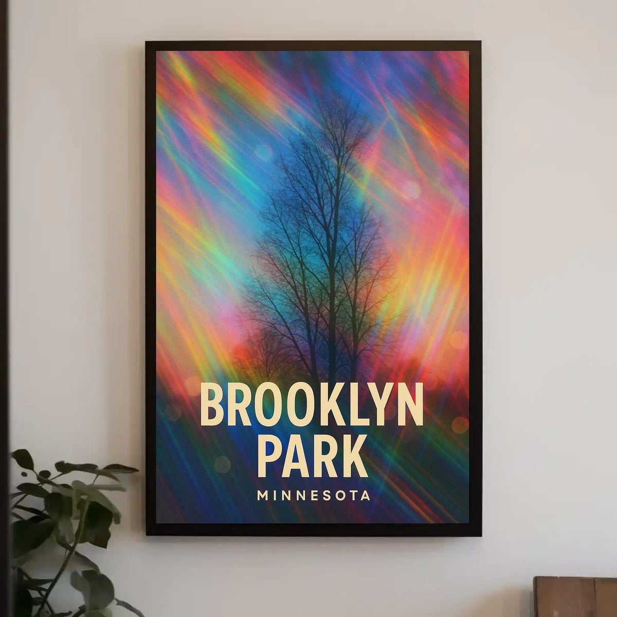 Brooklyn Park Minnesota Scenic Minimalist Wanderlust Poster