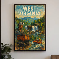 West Virginia Adventure Poster