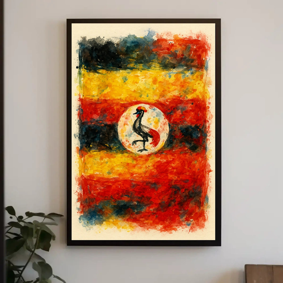 Vibrant Uganda Colors Wanderlust Decor Lovers Travel Inspired African Scenery Art Poster