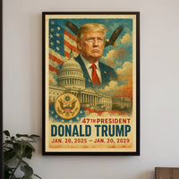 Donald Trump Visionary Change Pop Art Patriotic Poster