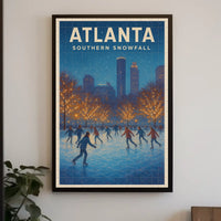 Atlanta Southern Snowfall Poster