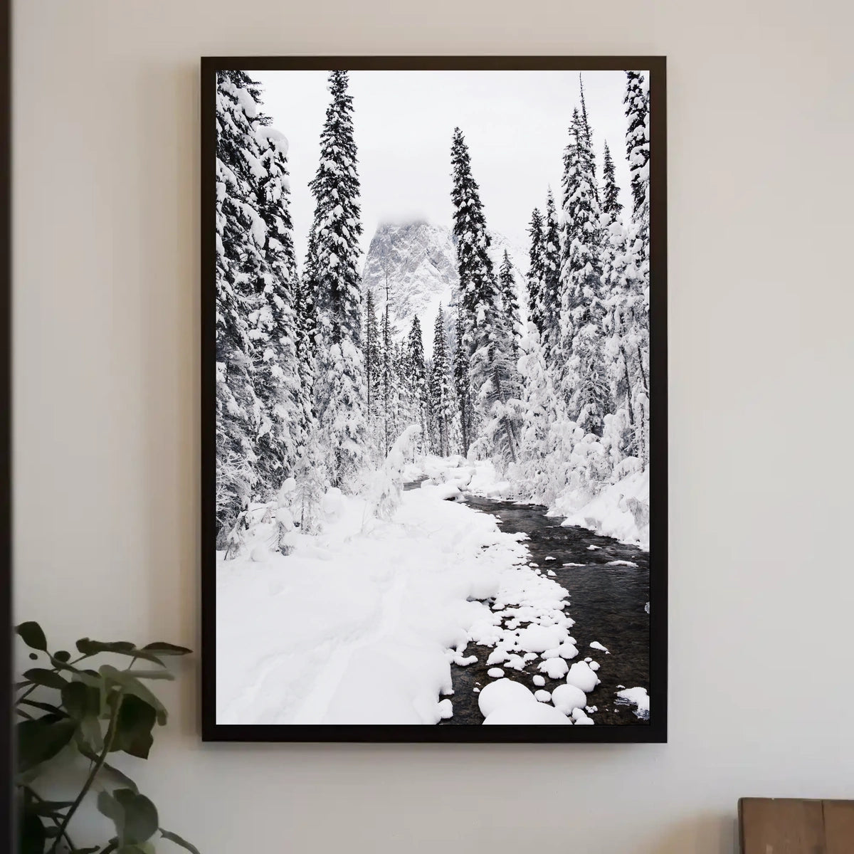 Winter Wonderland Photorealistic National Park Poster