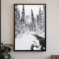 Winter Wonderland Photorealistic National Park Poster