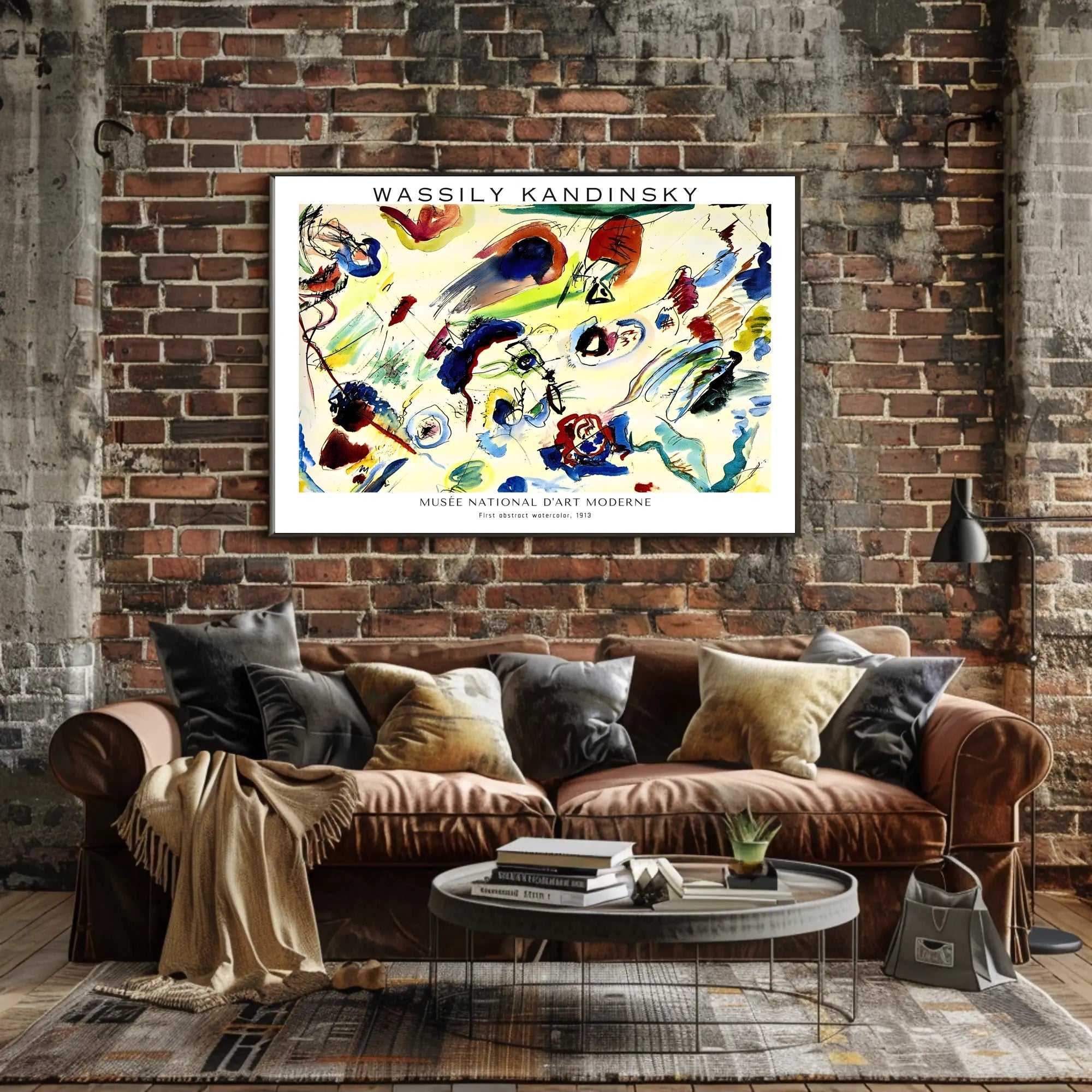 Wassily Kandinsky First Abstract Watercolor Poster