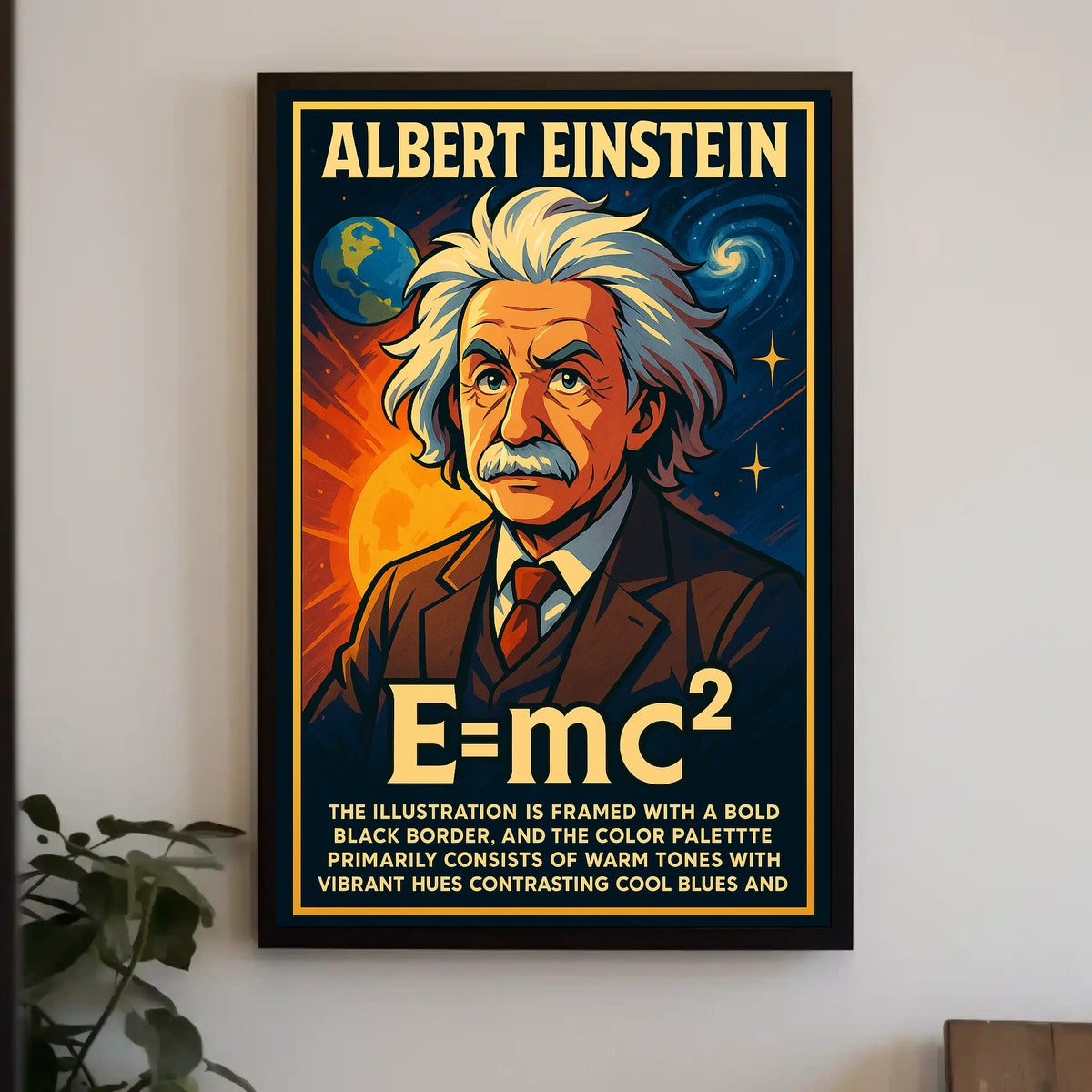 Einstein Scenic EMC2 Portrait Study Poster