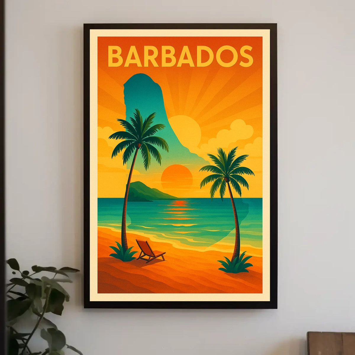Barbados Sunset Poster