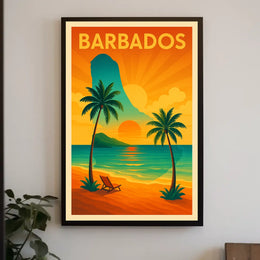 Barbados Sunset Poster