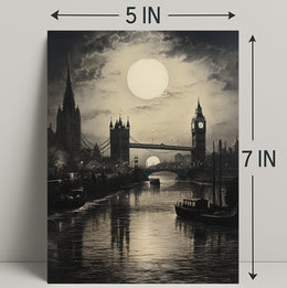 Moonlit London Poster