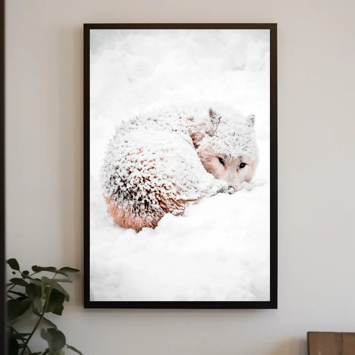 Arctic Wolf Serenity in Snowy Wilderness Poster
