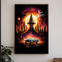Retro Futurism Dreamscape Retro Poster