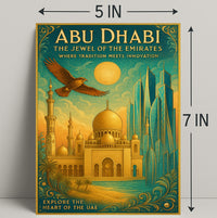 Abu Dhabi's Tradition Meets Modernity: Cultural or Heritage Poster