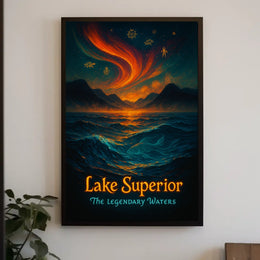 Lake Superior The Legendary Waters Poster