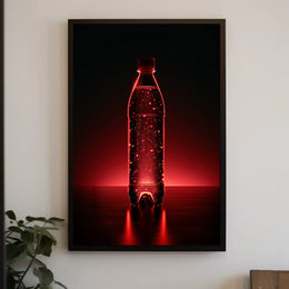 Ostrich Close-Up Photorealistic Pencil Art Poster PosterGoat