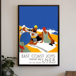 East Coast Joys Sun-Bathing Poster